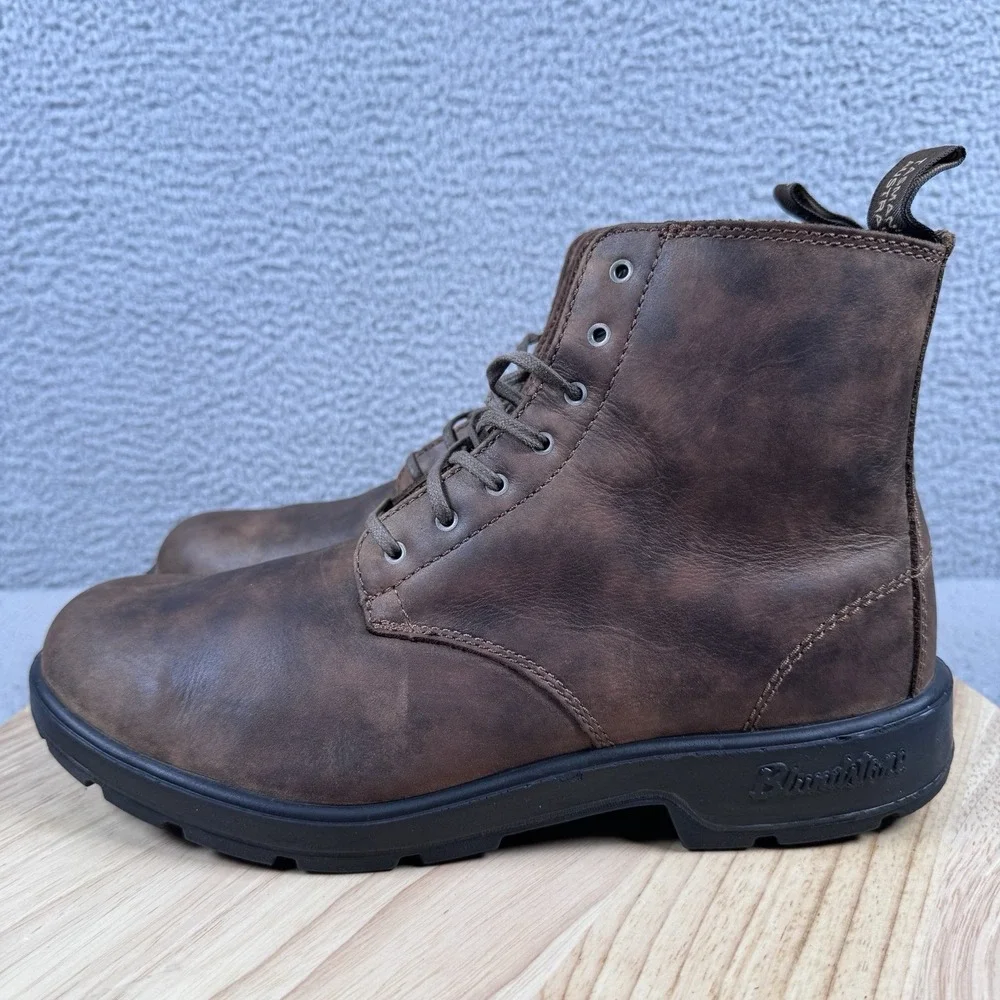 Blundstone 1930 Men Size 10 US 9 AU/UK Rustic Brown Leather Lace Up Ankle Boots